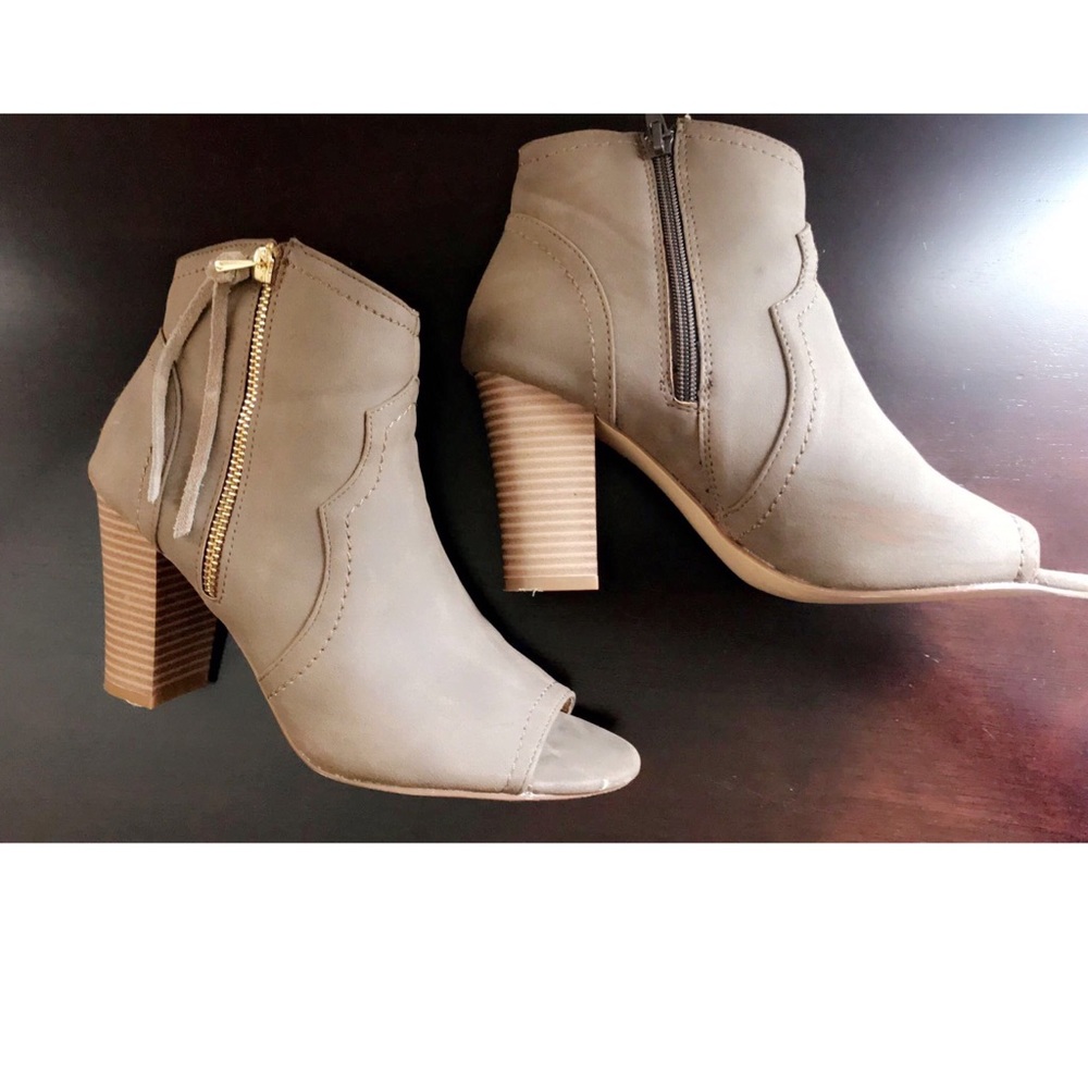 Open Toe Booties